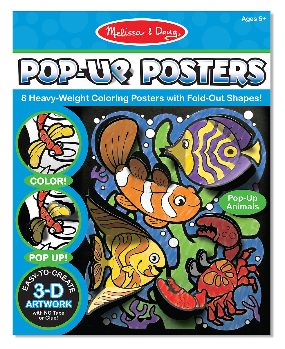 Melissa & Doug Pop-Up Posters-Animals