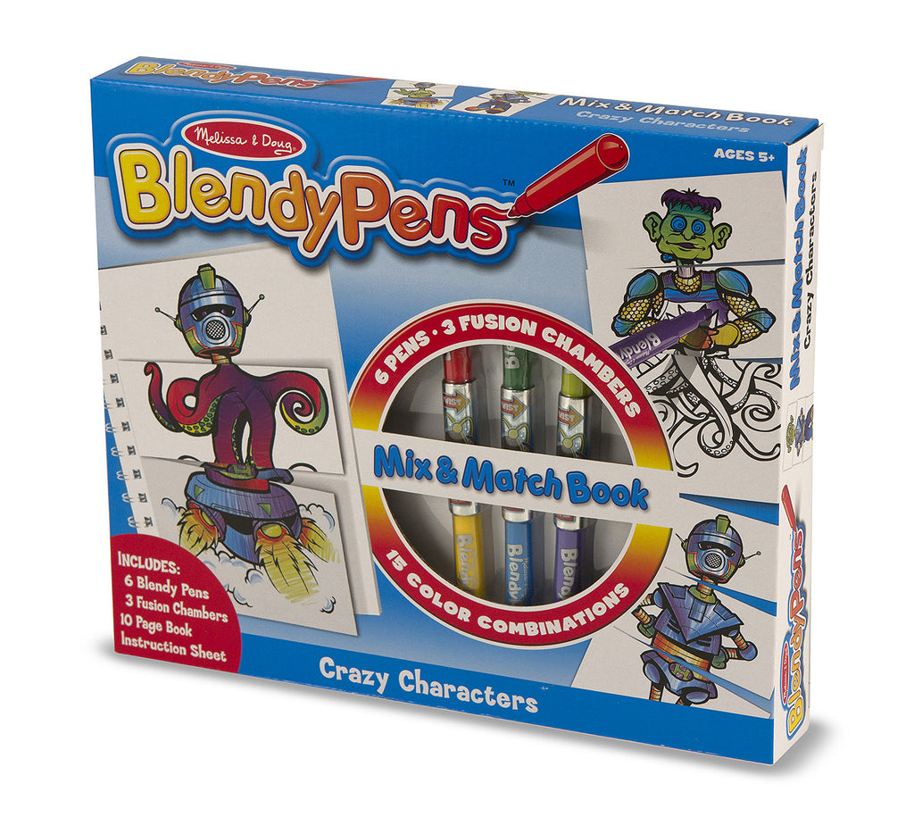 Melissa & Doug Blendypens - Mix & Match Crazy Characters 5296
