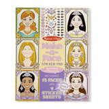 Melissa & Doug Make-a-Face Sticker Pad - Sparkling Princesses