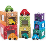 Melissa and Doug Kids' Nesting & Sorting Garages & Cars Toy