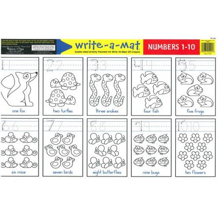 Melissa & Doug Numbers 1-10 Write-A-Mat