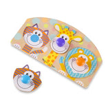 Melissa & Doug First Play Safari Jumbo Knob Puzzle 4pc
