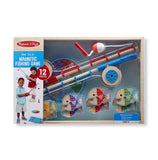 Melissa & Doug 12-Piece Magnetic Fish Wooden Fishing Game With Rods and Reels