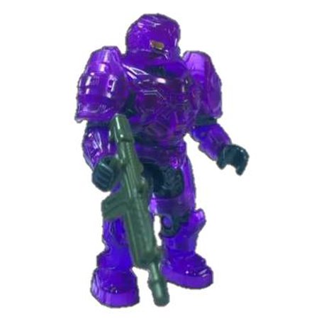 Bundle of 2 |Mega Construx Halo Universe Series 1 Minifigures (Elite Minor & Purple Spartan Aster)
