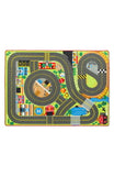 Melissa & Doug Jumbo Roadway Activity Rug With 4 Wooden Traffic Signs (79 x 58 inches)