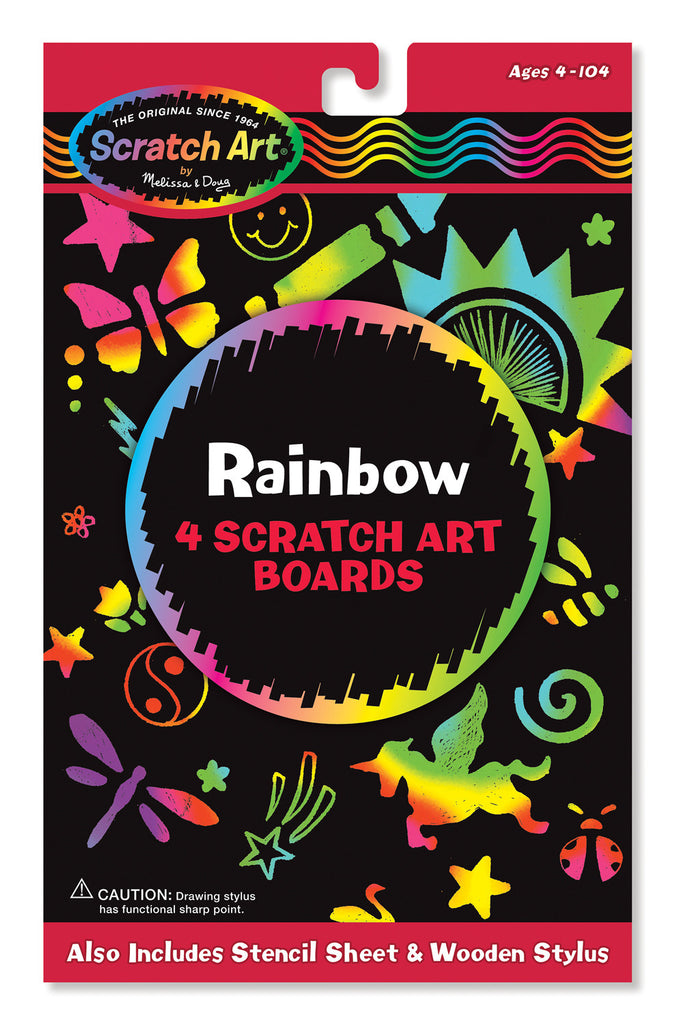 Melissa & Doug Rainbow Scratch Art Boards