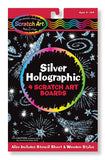 Melissa & Doug Silver Holographic Scratch Art Boards