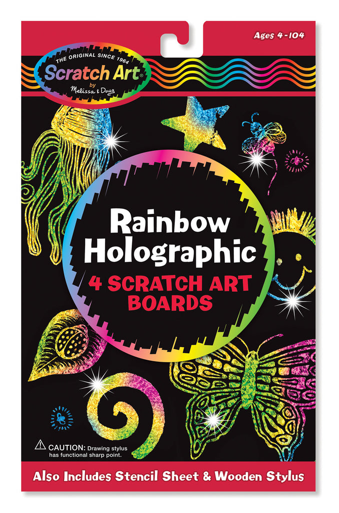 Melissa & Doug Rainbow Holographic Scratch Art