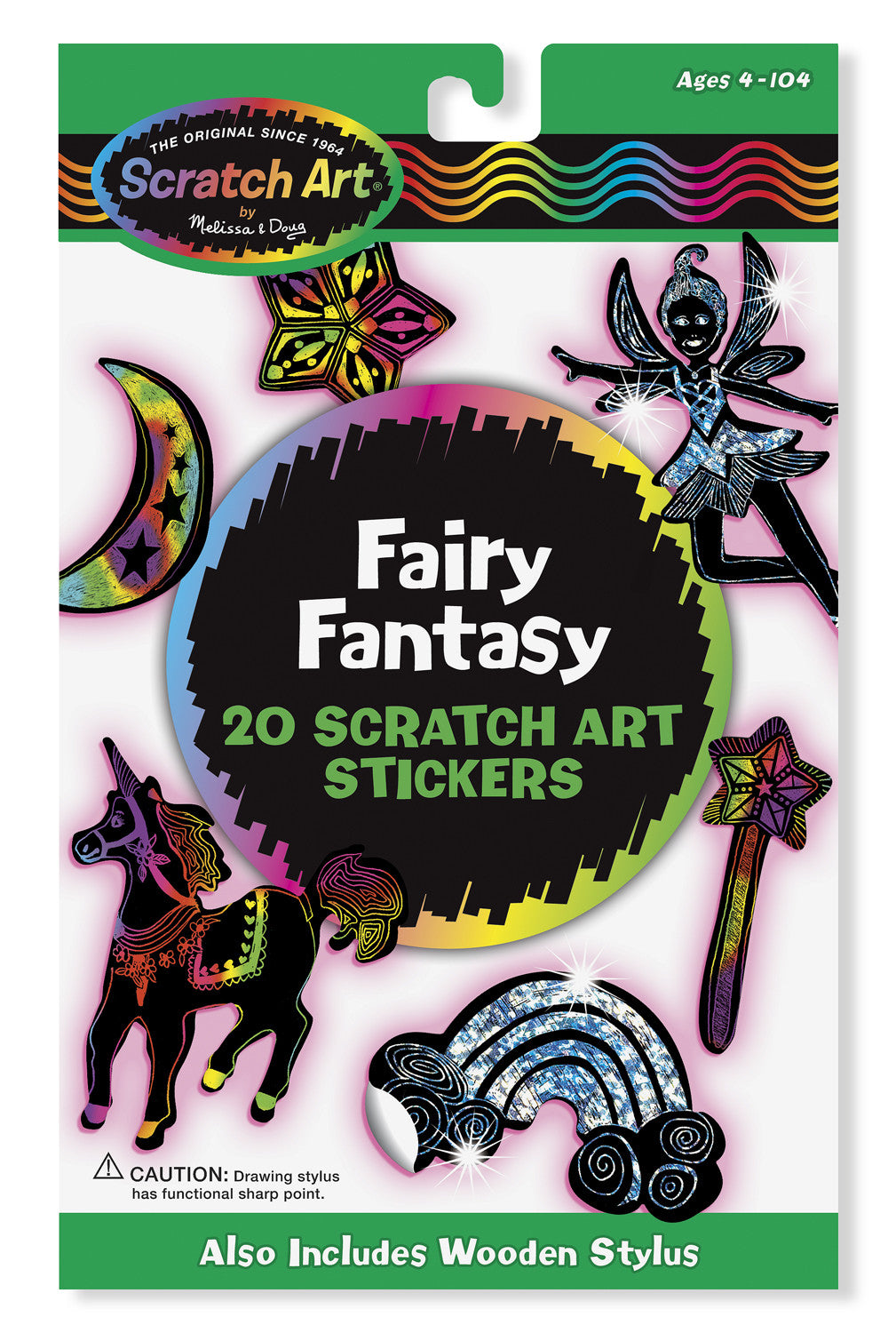 Melissa & Doug Fairy Fantasy Scratch Art Stickers (3344)