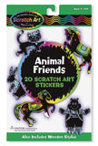 Melissa and Doug Animal Friends Scratch Art Stickers (3371)