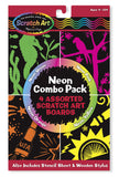 Melissa & Doug Neon Scratch Art Combo Pack