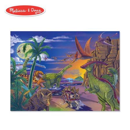 Melissa & Doug 60 Piece Land of Dinosaurs Jigsaw Puzzle