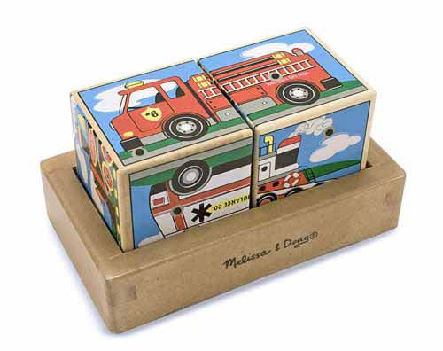 Melissa & Doug Vehicles Sound Blocks 1272