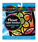 Melissa & Doug Flower Light Catcher Scratch Art Kit