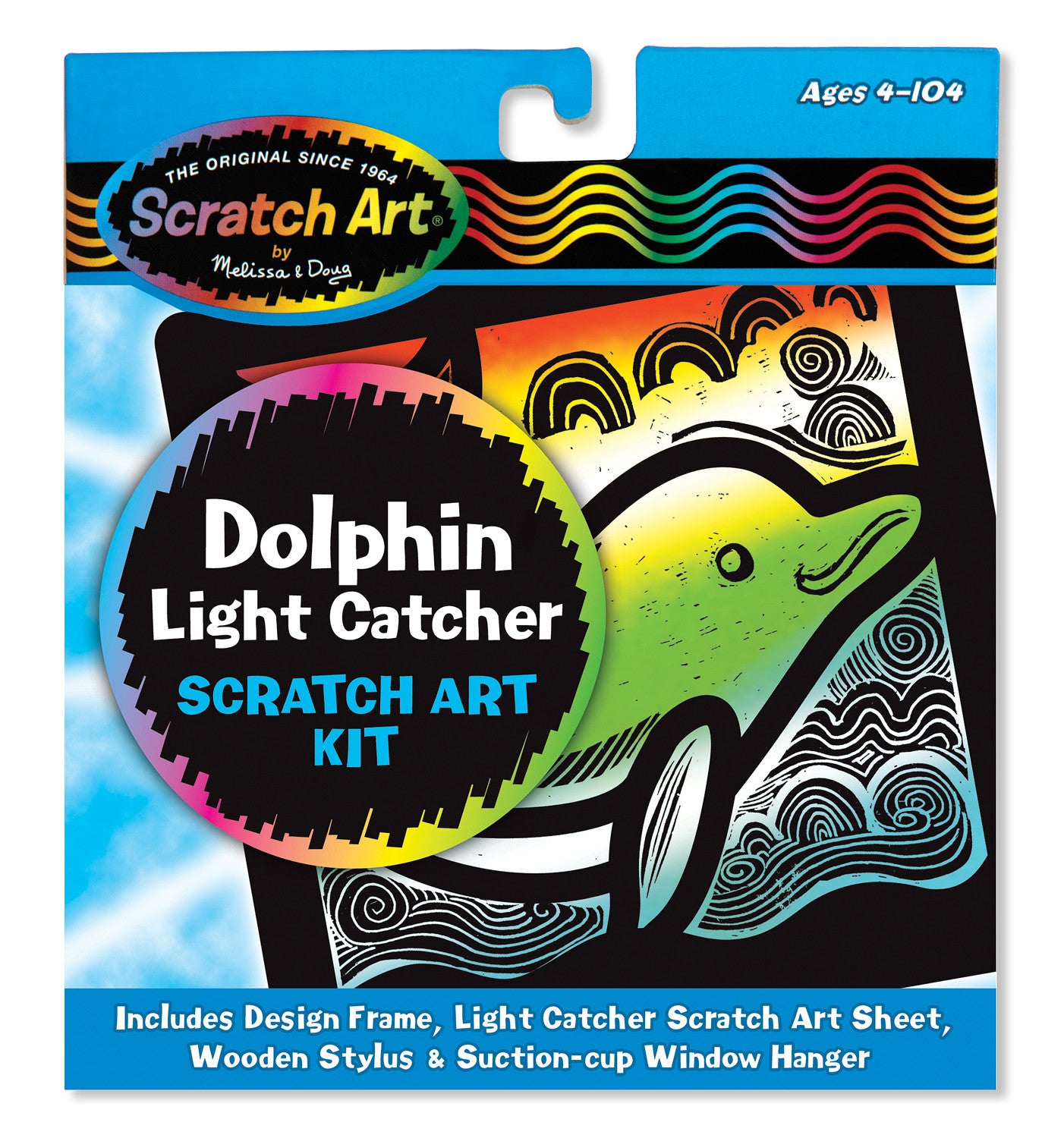 Melissa & Doug Dolphin Light Catcher Scratch Art Kit 5890