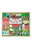 Melissa & Doug Wooden Farm & Tractor Play Set (33 pcs)