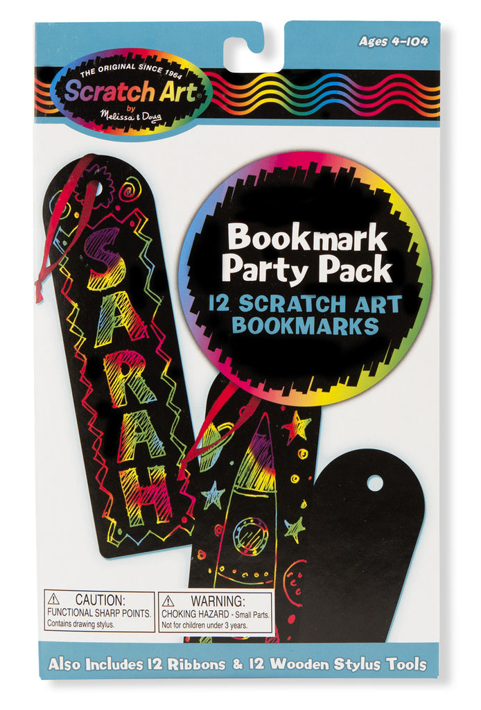 Melissa & Doug Bookmark Scratch Art Party Pack 5906