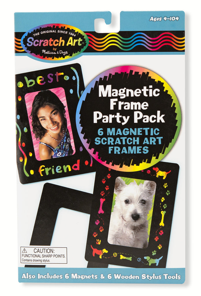 Melissa & Doug Magnetic Frame Scratch Art Party Pack
