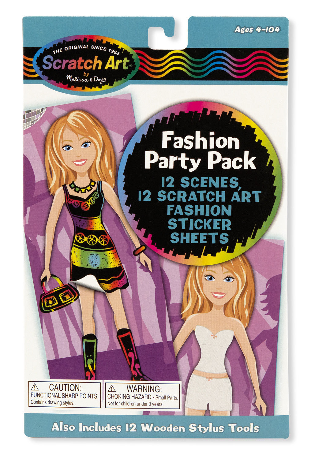 Melissa & Doug Fashion Scratch Art Party Pack
