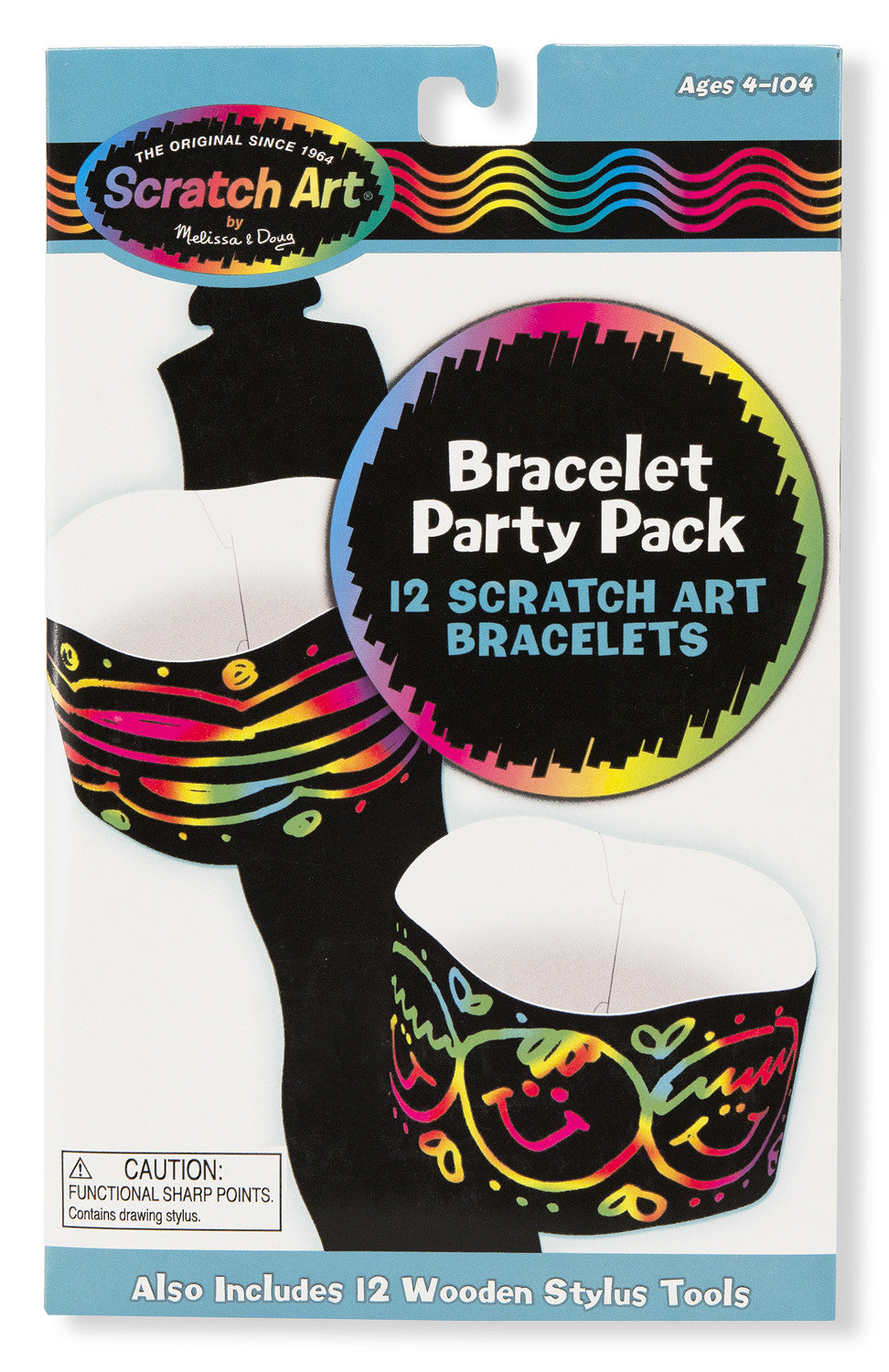 Melissa & Doug Bracelet Scratch Art Party Pack