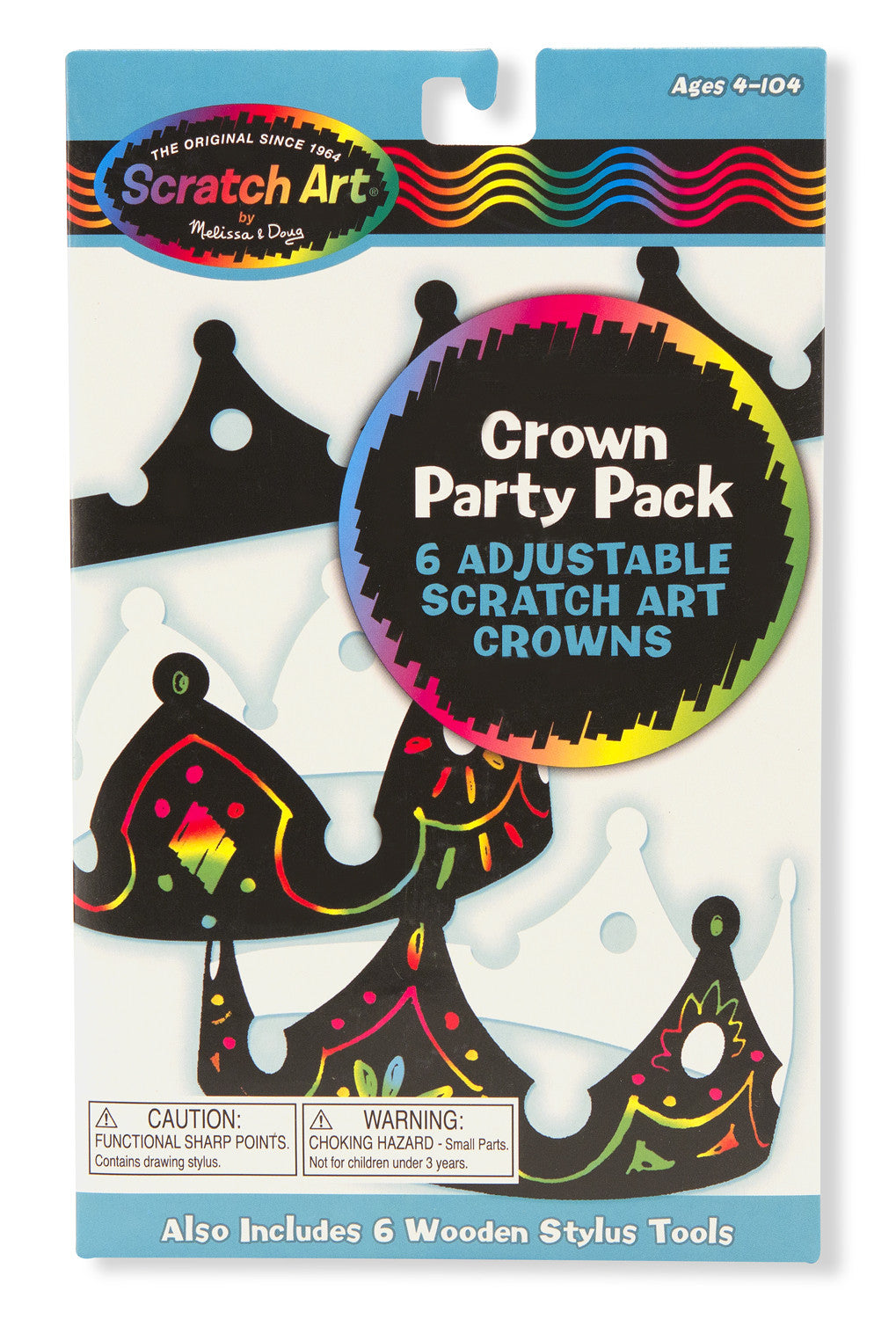 Melissa & Doug Crown Scratch Art Party Pack