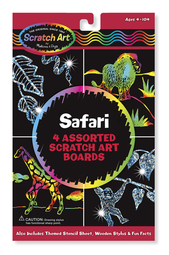 Melissa & Doug Safari Scratch Art Boards
