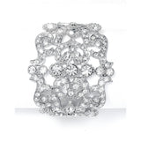Bold Crystal Cuff Wedding Bracelet 593B