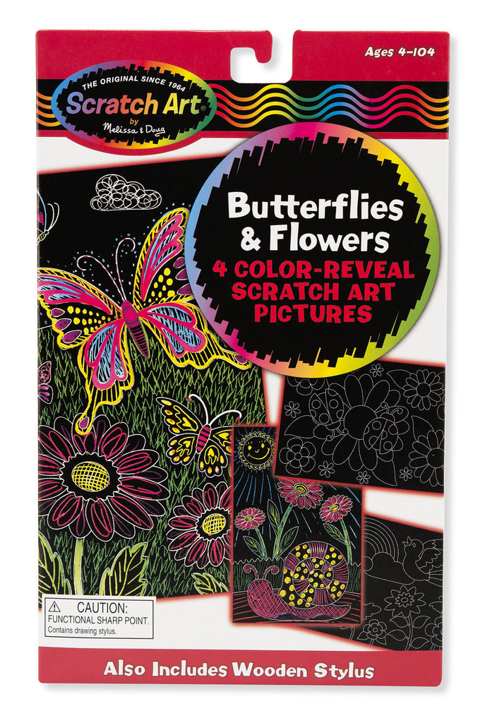 Melissa & Doug Color-Reveal Pictures - Butterflies & Flowers