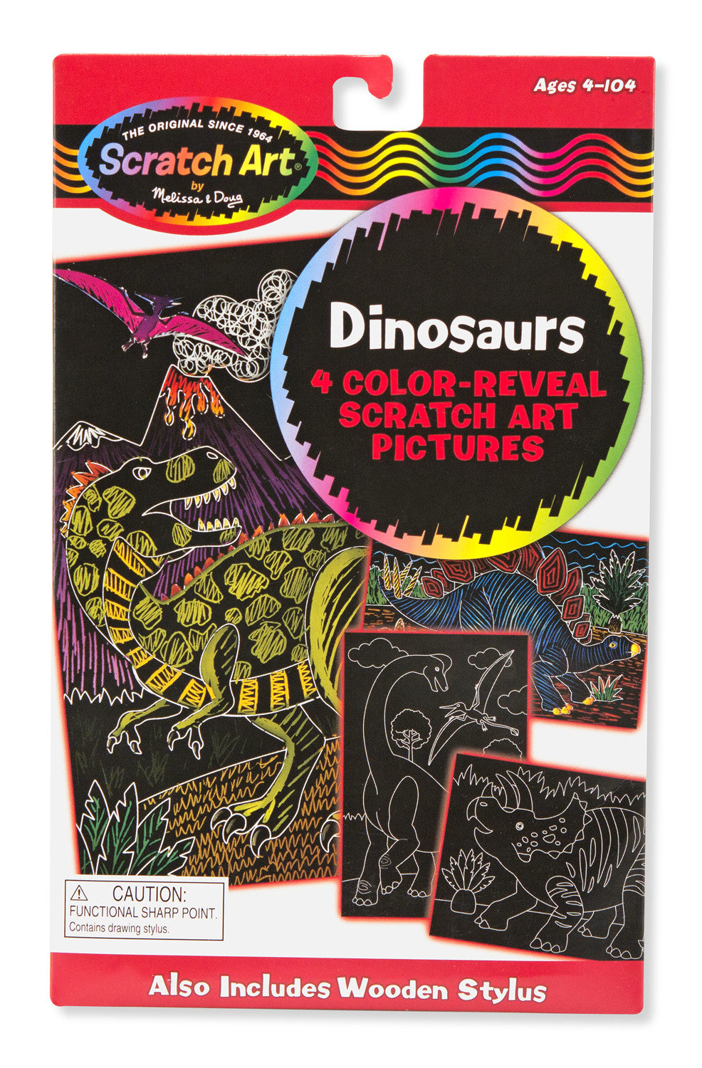 Melissa & Doug Color-Reveal Pictures - Dinosaurs