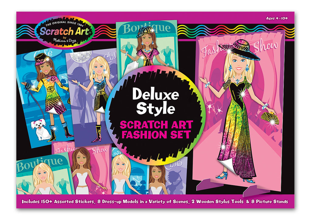 Melissa & Doug Deluxe Style Scratch Art Set