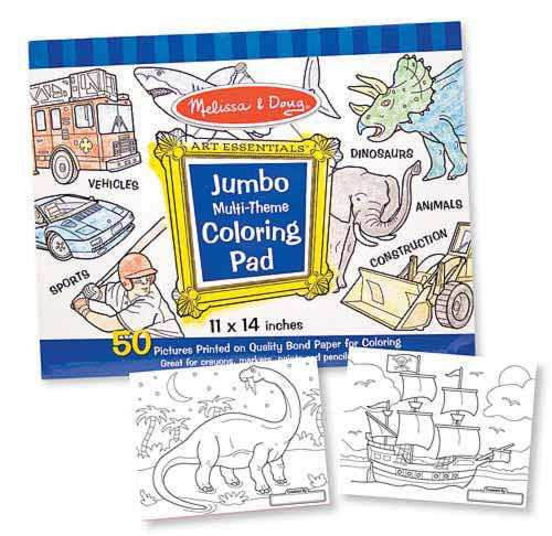 Melissa & Doug Jumbo Coloring Pad - Blue (11" x 14")