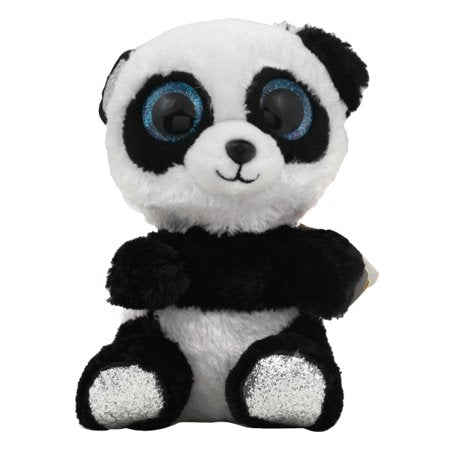 TY Beanie Boos - BAMBOO the Panda (Blue Glitter Eyes - Silver Feet)(Regular Size - 6 inch)