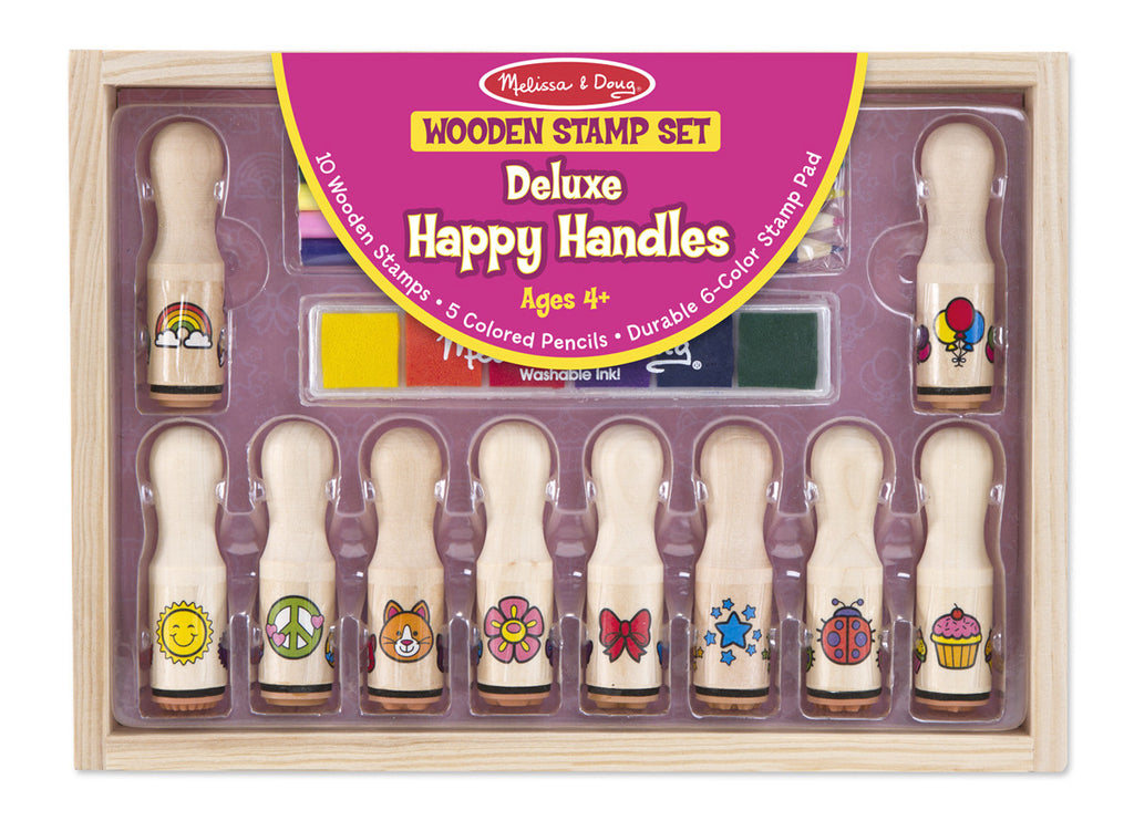 Melissa & Doug Deluxe Happy Handle Stamp Set 2306