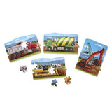 Melissa And Doug Construction 4-In-1 Jumbo Linking Floor Puzzle 96pc