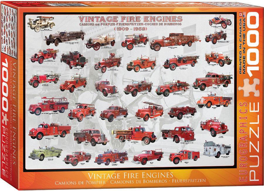 EuroGraphics Puzzles Vintage Fire Engines