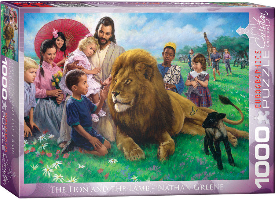 EuroGraphics Puzzles The Lion and the Lamb by Nathan Greene