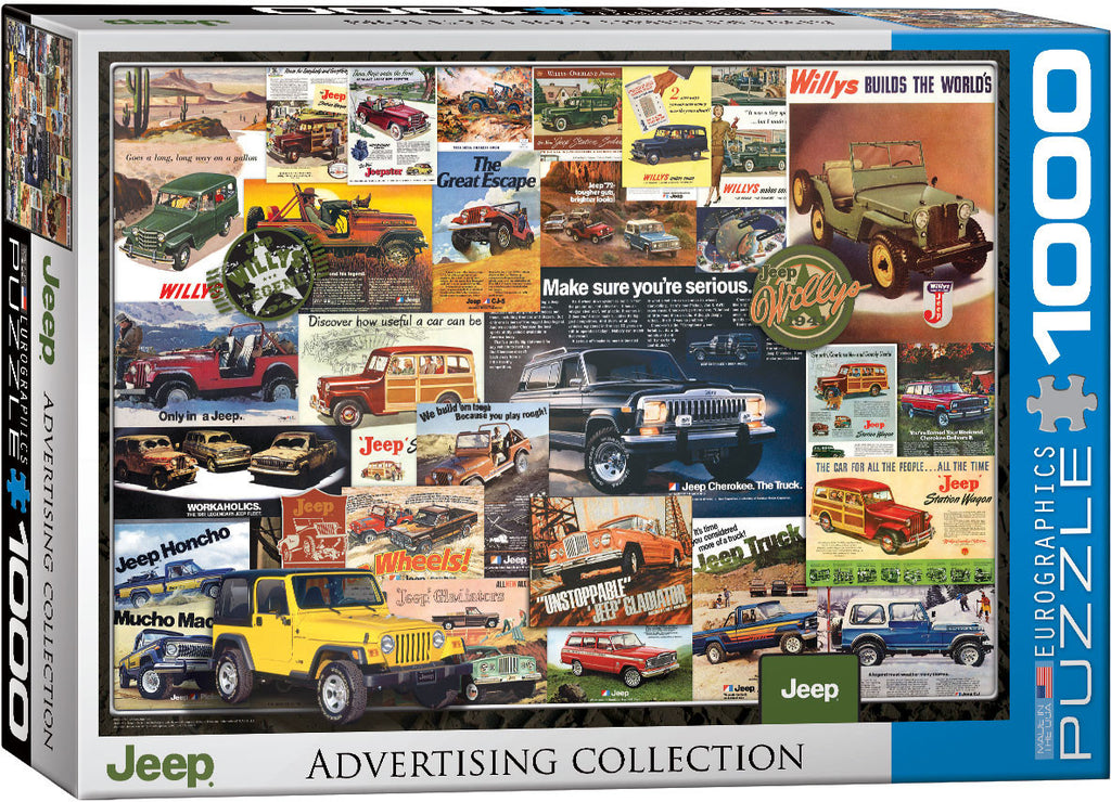 EuroGraphics Puzzles Jeep Vintage Car Ads