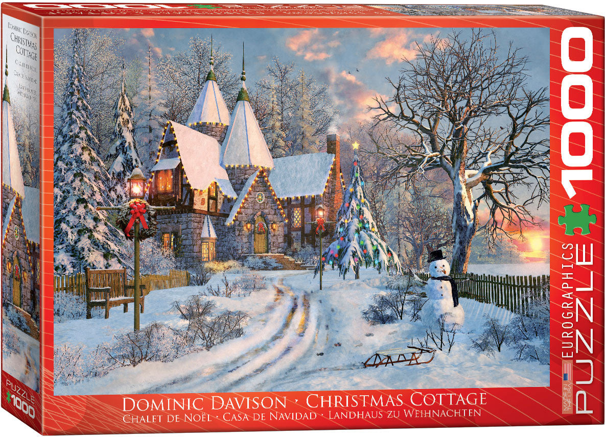 EuroGraphics Puzzles Christmas Cottage by Dominic Davison