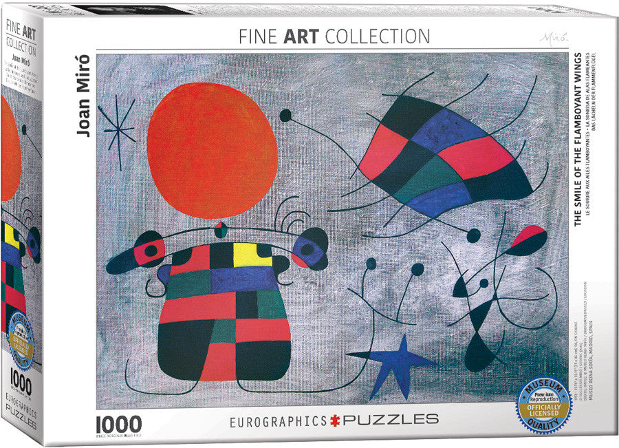 EuroGraphics Puzzles The Smile of the Flamboyant Wingsby Joan Miro