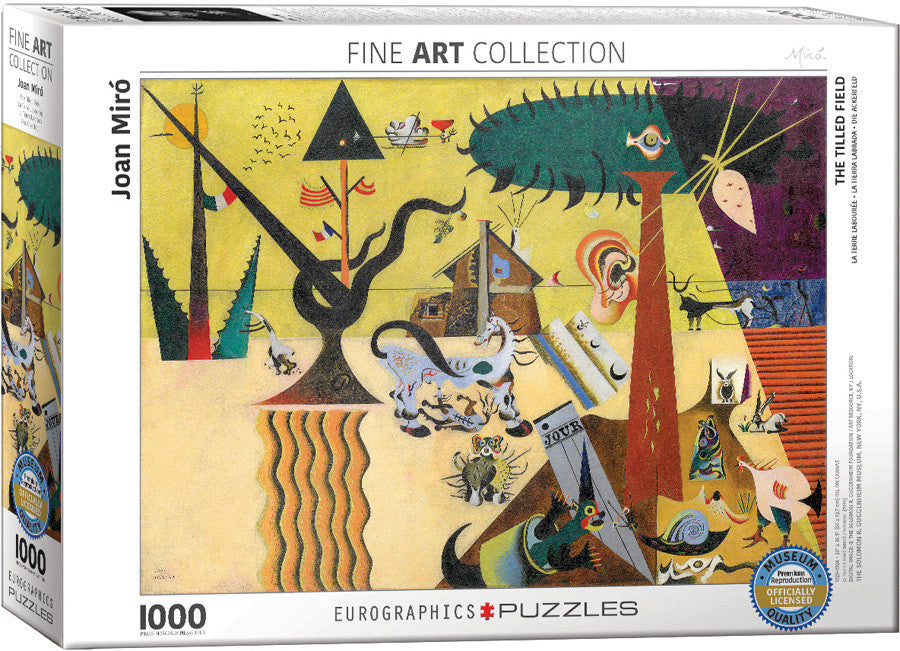 EuroGraphics Puzzles The Tilled Field by Joan Miro