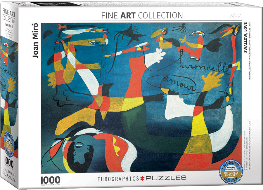 EuroGraphics Puzzles Swallow, Love by Joan Miro