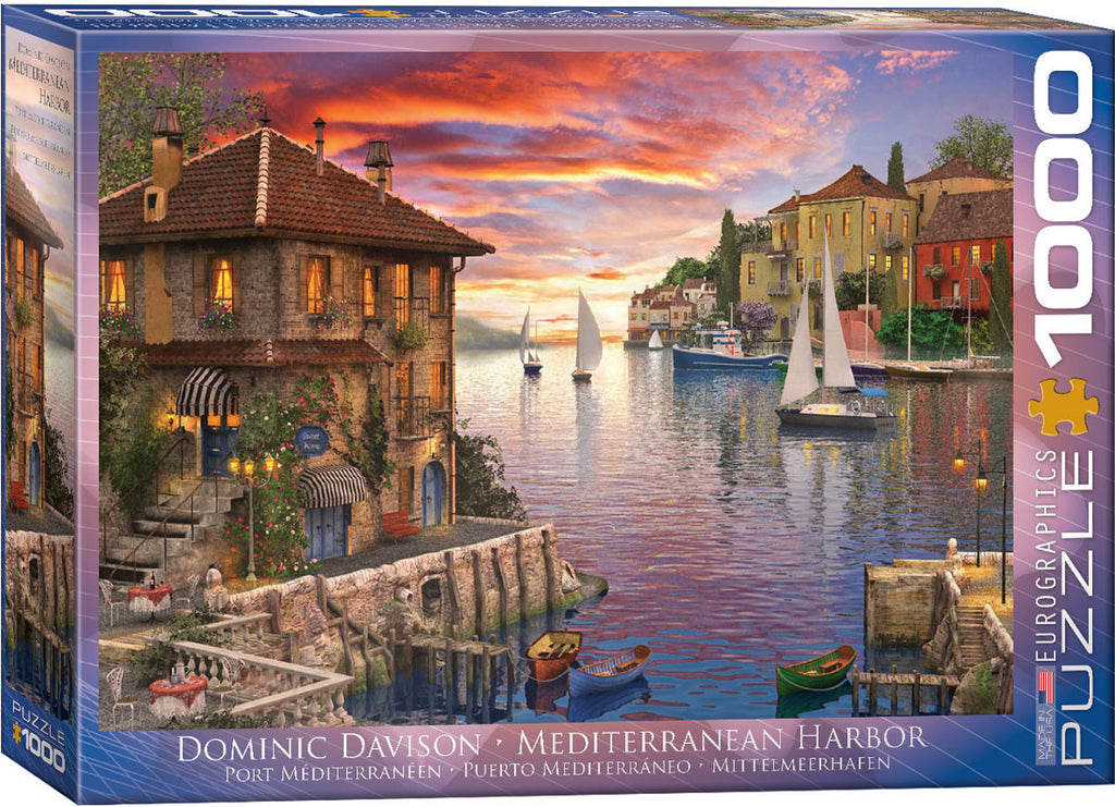 EuroGraphics Puzzles Mediterranean Harborby Dominic Davison