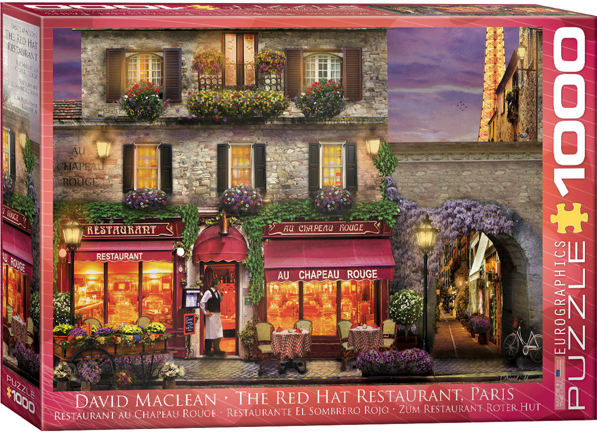 EuroGraphics Puzzles The Red Hat Restaurant, Paris by David McLean