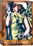 EuroGraphics Puzzles Young Girl in Green by Tamara De Lempicka