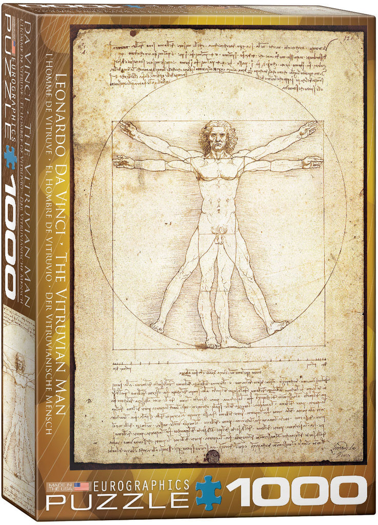 EuroGraphics Puzzles Vitruvius Man byLeonardo Da Vinci