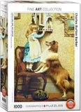 EuroGraphics Little Girl and her Sheltie Fine Art Masterpieces 6000-5330