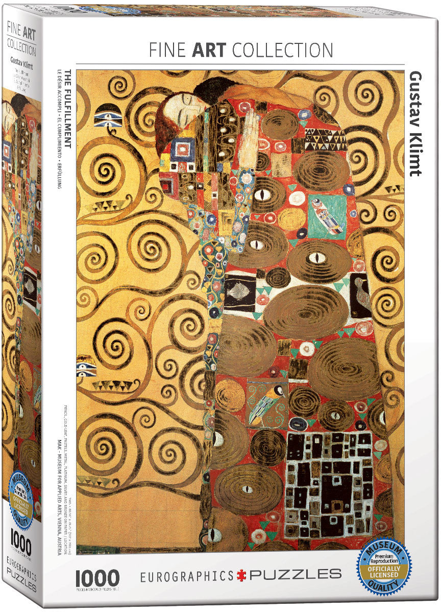 EuroGraphics Puzzles The Fulfillment by Gustav Klimt