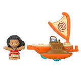 Bundle of 2 |Fisher-Price Little People Disney Princess Parade Floats (Anna Frozen 2 + Moana's Float Multi)