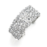 Crystal Designer Cuff 608B-CR