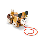 Melissa & Doug Playful Puppy Wooden Pull Toy for Beginner Walkers